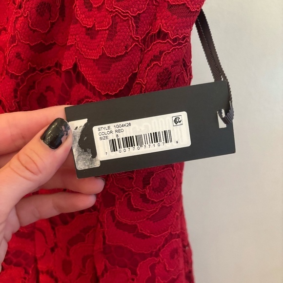 NWT Vera Wang Lacey Dress With Removable Straps Sz 8 - Picture 4 of 13